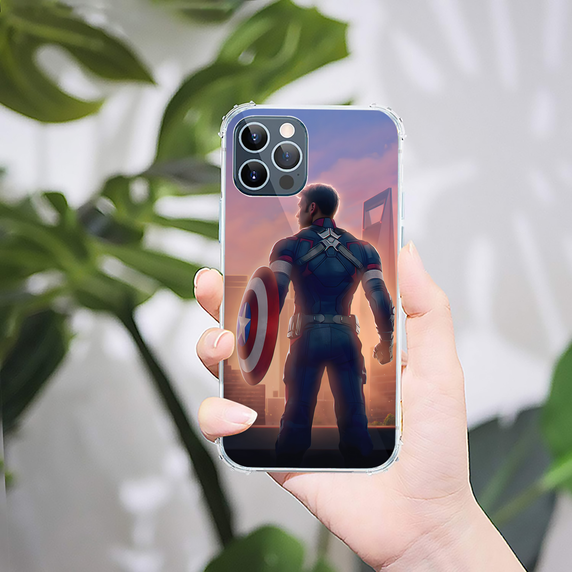 （画像用） アベンジャーズ The Avengers 【iPhone 12シリーズ対応】透明スマホケース（クリアソフトケース）